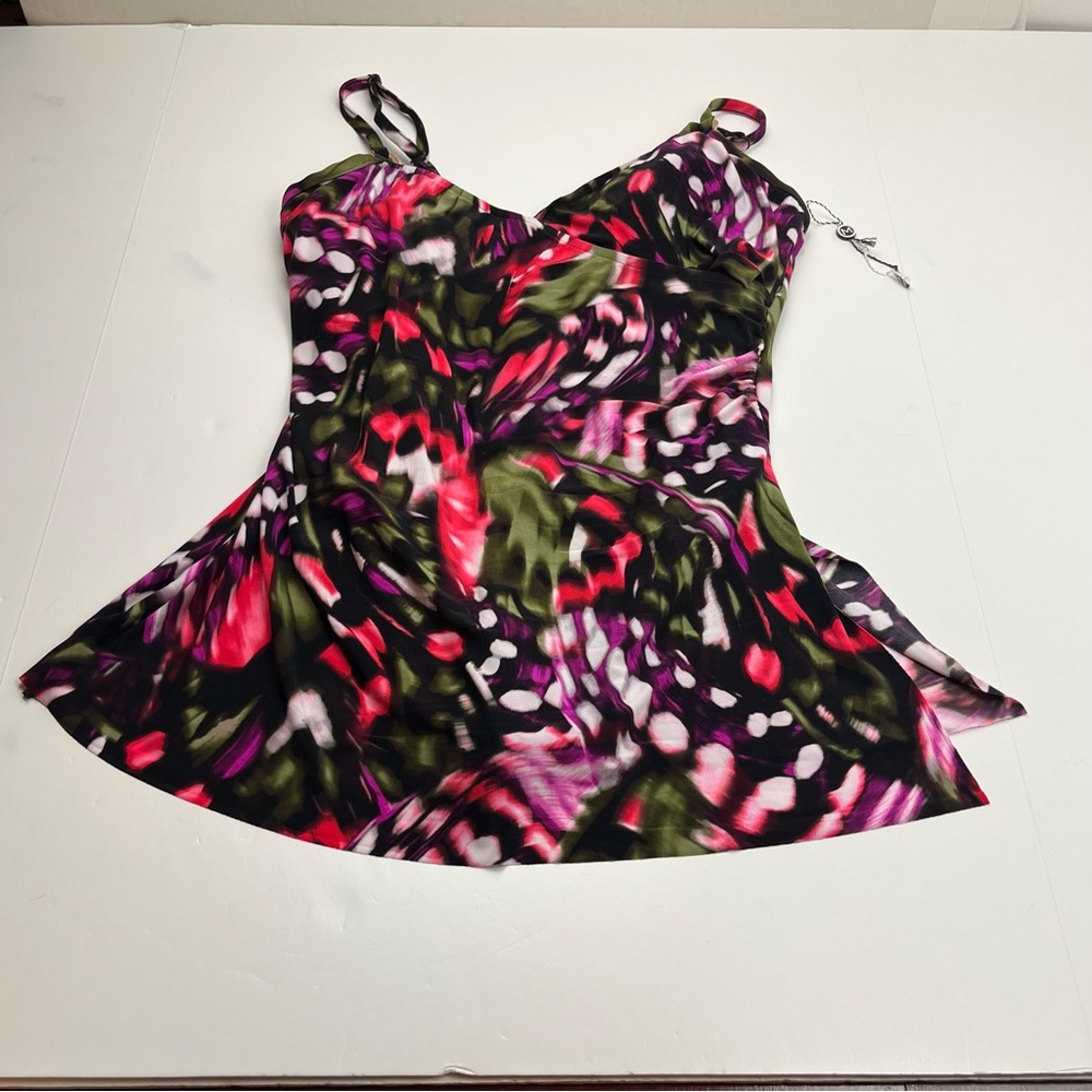 Magicsuit Womens Flutter Willow V-Neck Swimdress Size 14 One Piece Swimsuit NWOT - Picture 2 of 13